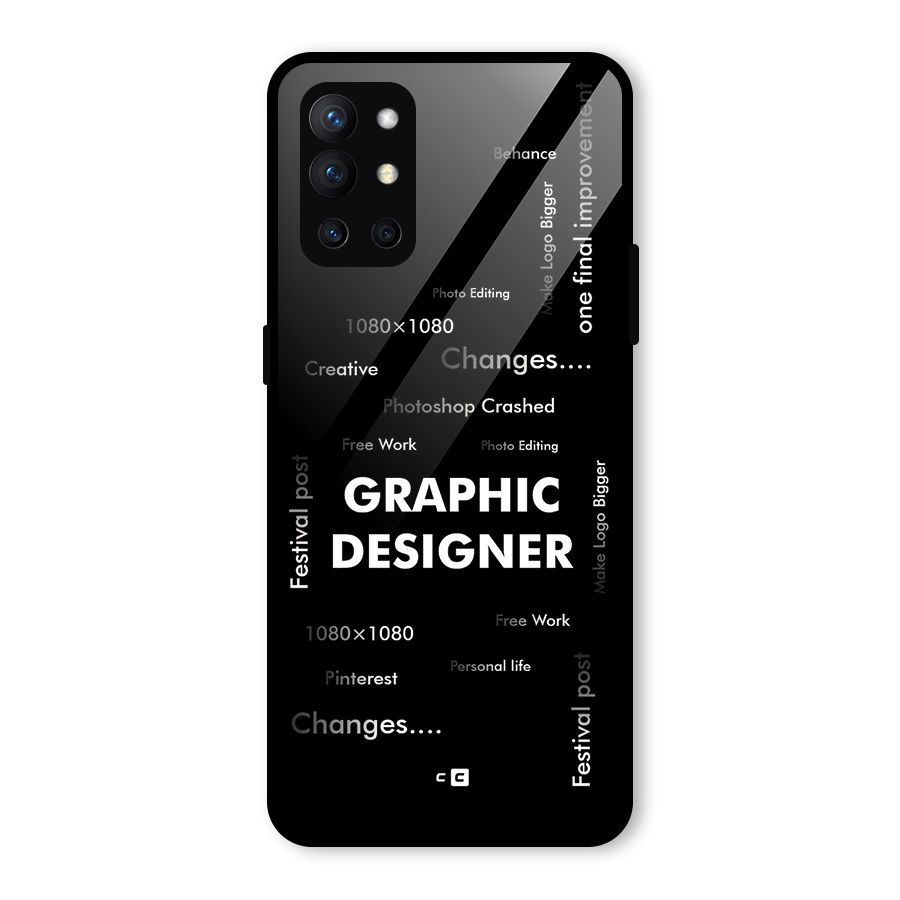 Graphic Designer Struggles Glass Back Case for OnePlus 9R