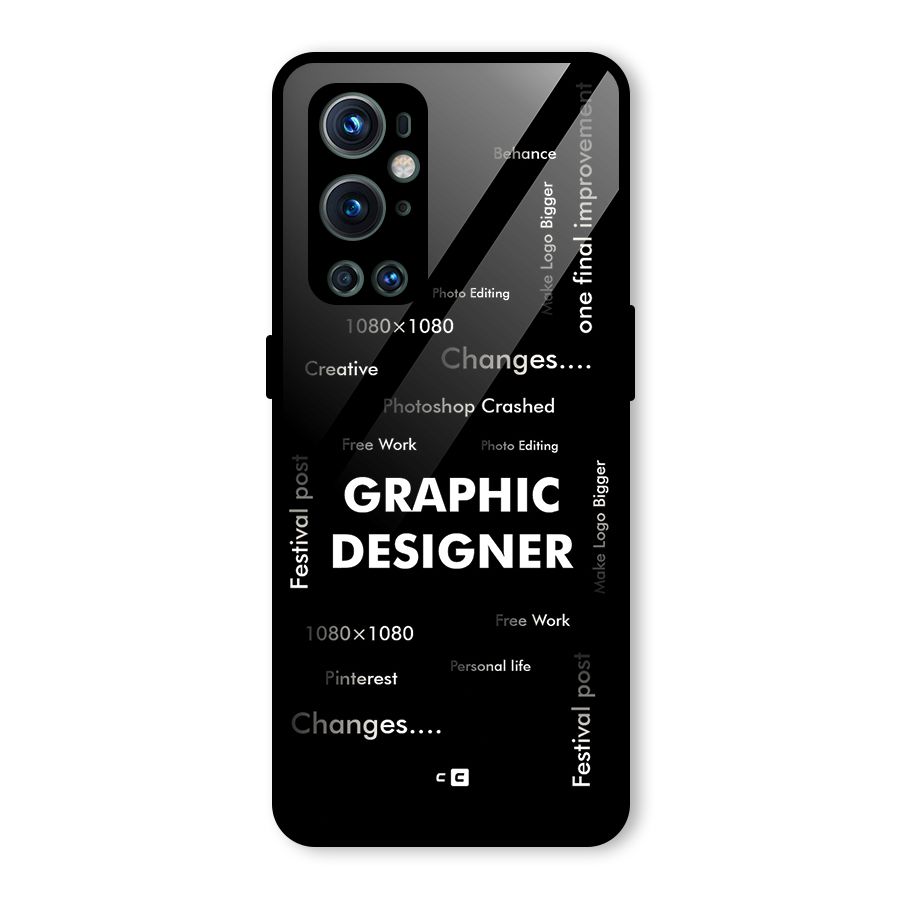 Graphic Designer Struggles Glass Back Case for OnePlus 9 Pro
