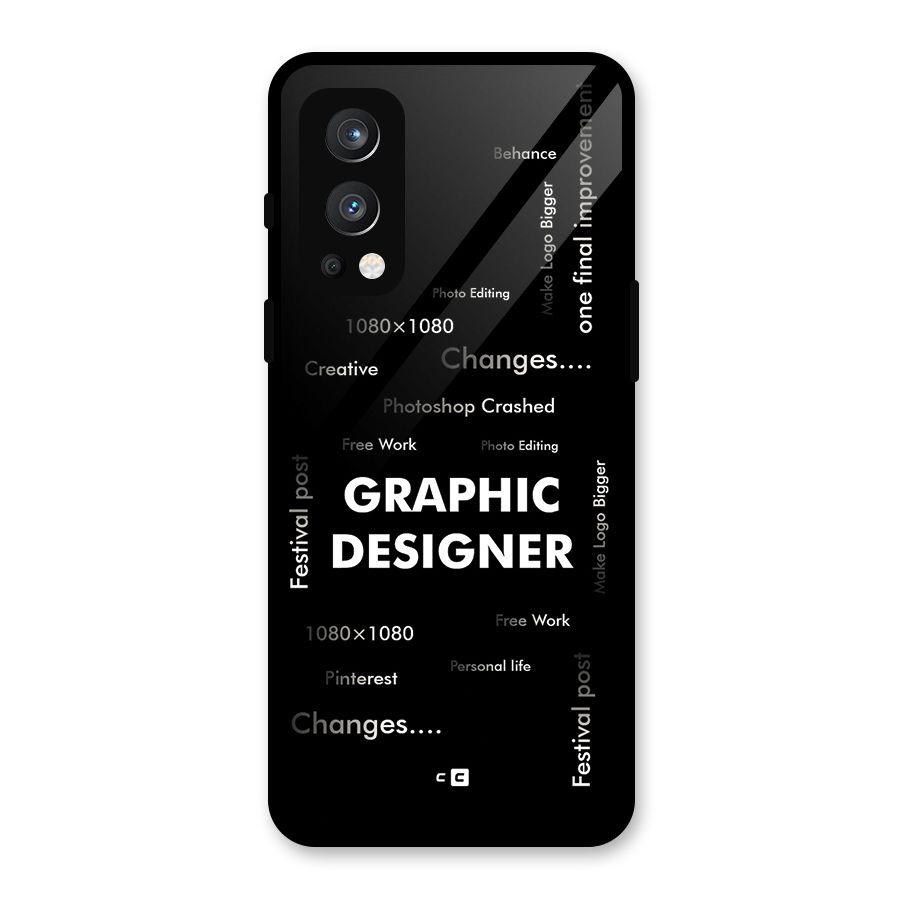 Graphic Designer Struggles Glass Back Case for OnePlus Nord 2 5G