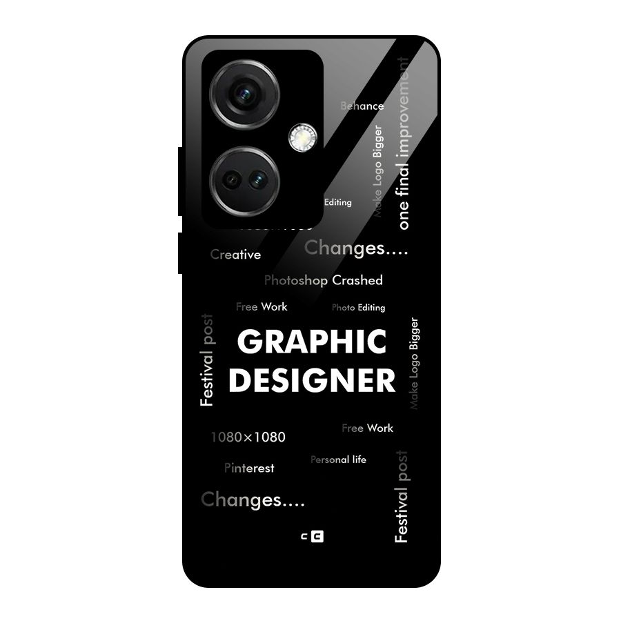 Graphic Designer Struggles Glass Back Case for OnePlus Nord CE 3 5G