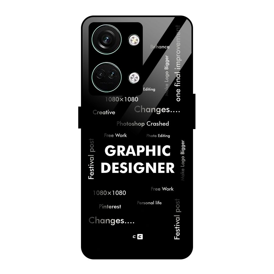 Graphic Designer Struggles Glass Back Case for Oneplus Nord 3