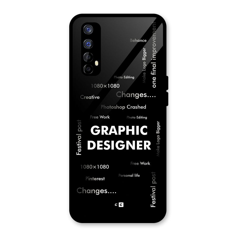 Graphic Designer Struggles Glass Back Case for Realme 7