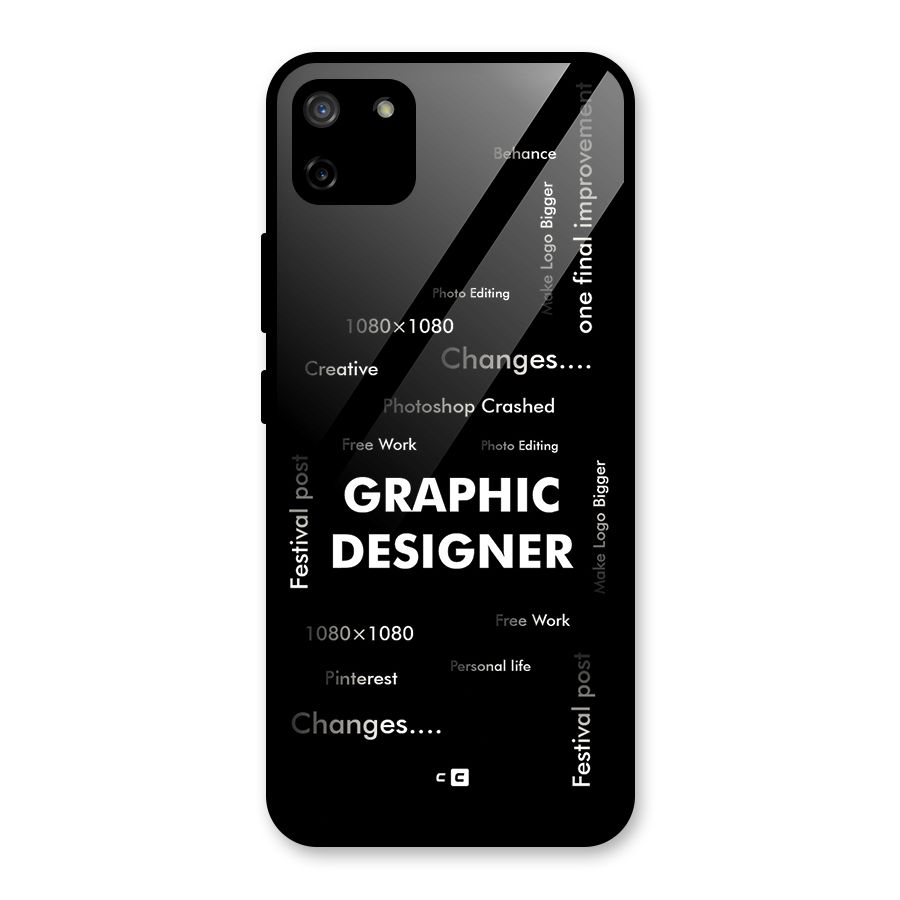 Graphic Designer Struggles Glass Back Case for Realme C11