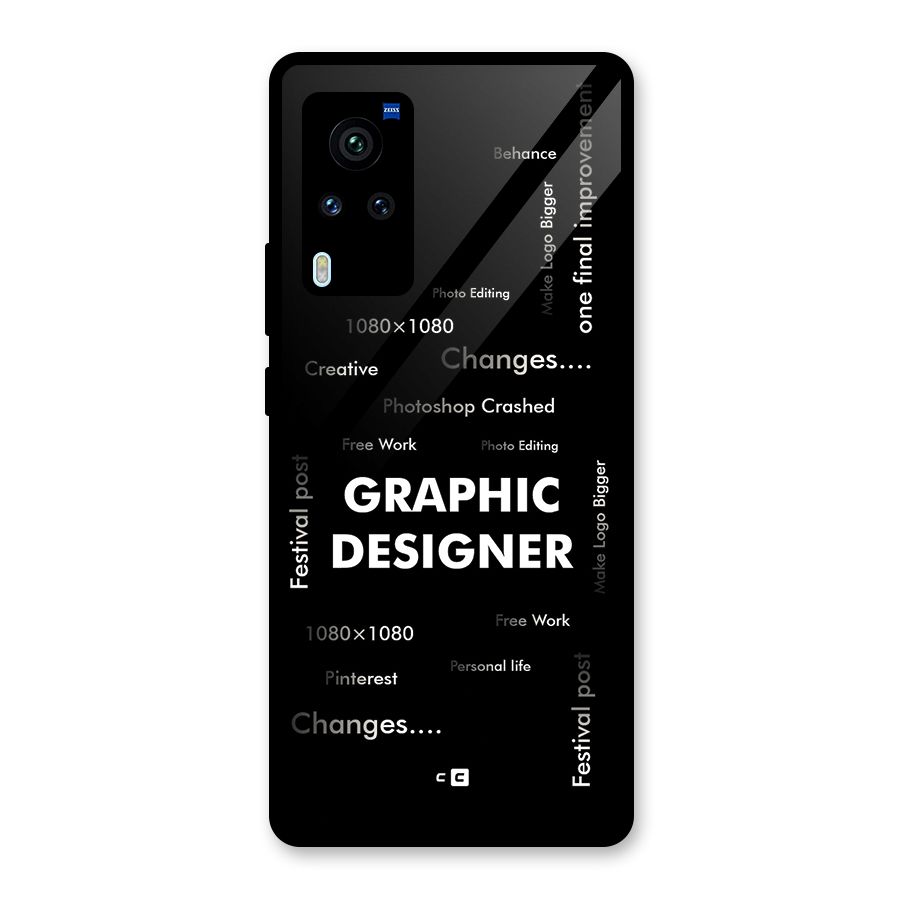 Graphic Designer Struggles Glass Back Case for Vivo X60 Pro
