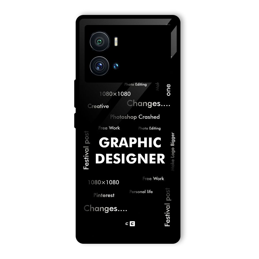 Graphic Designer Struggles Glass Back Case for Vivo iQOO 9 Pro