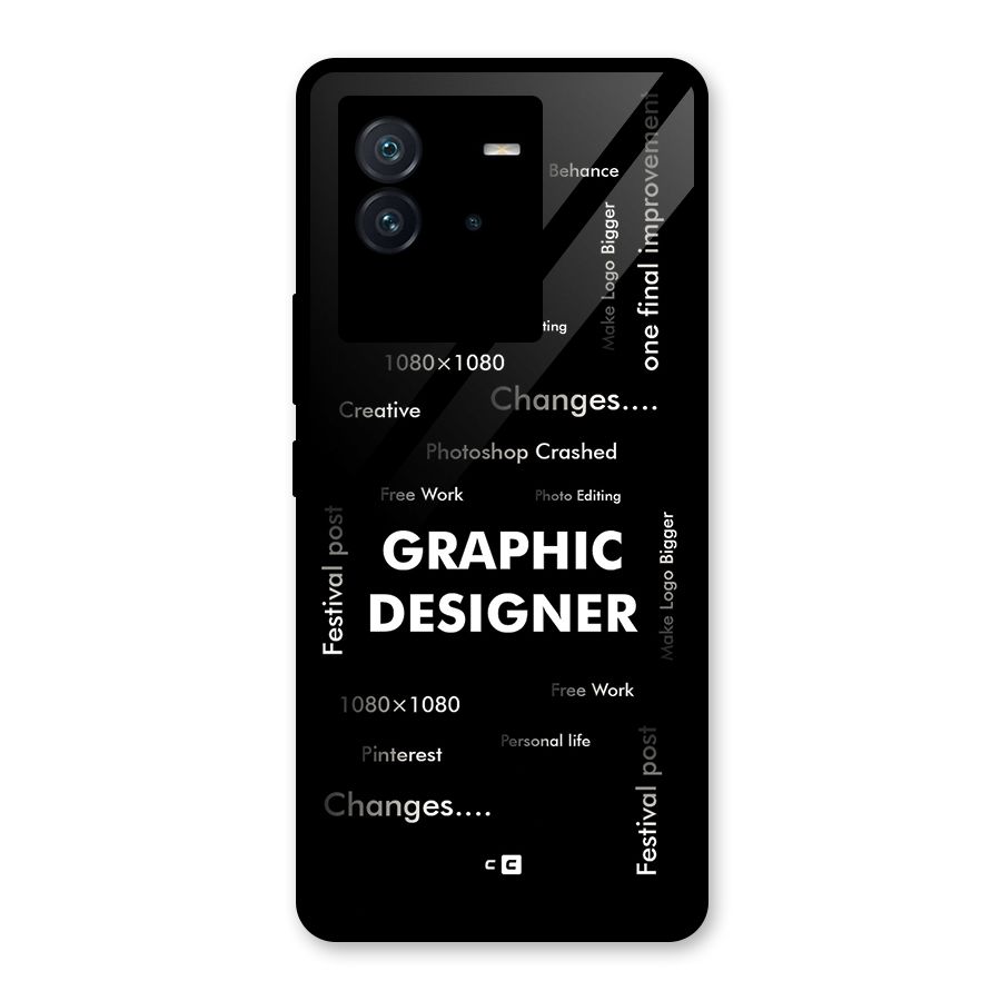 Graphic Designer Struggles Glass Back Case for Vivo iQOO Neo 6 5G