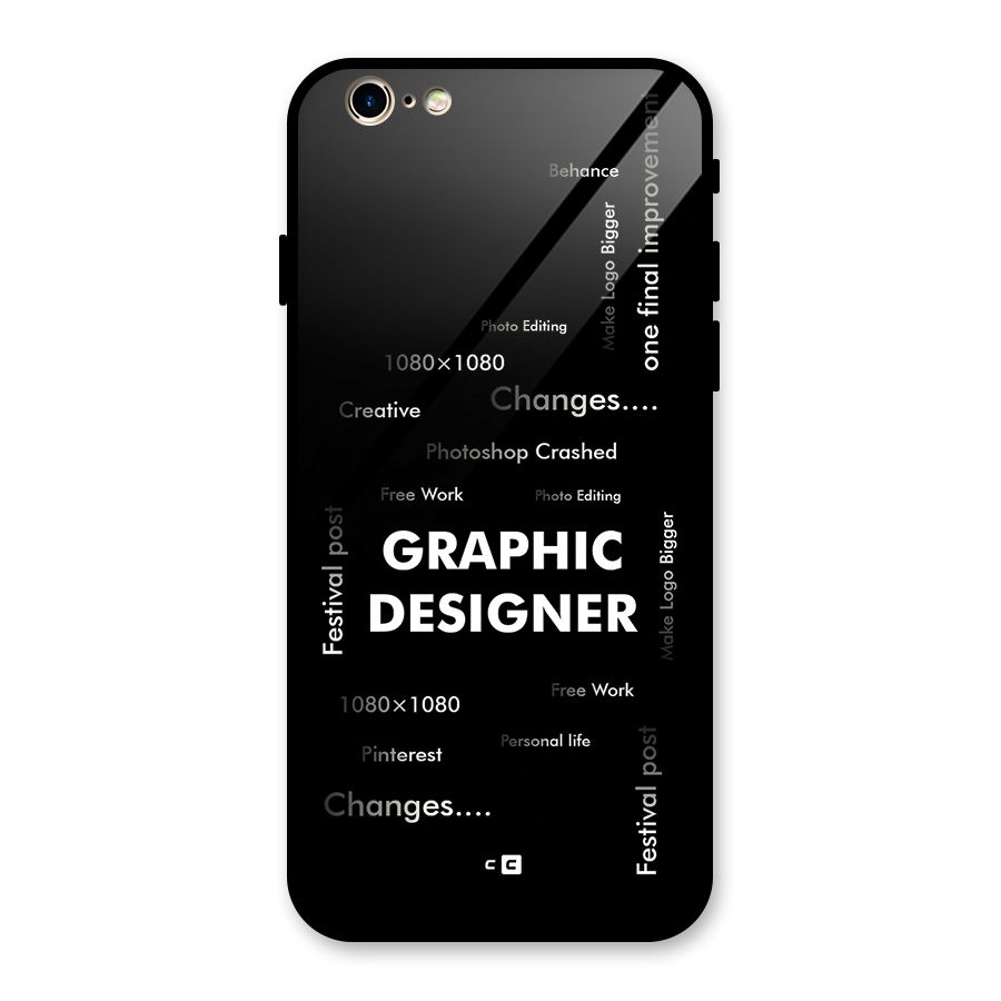Graphic Designer Struggles Glass Back Case for iPhone 6 6S