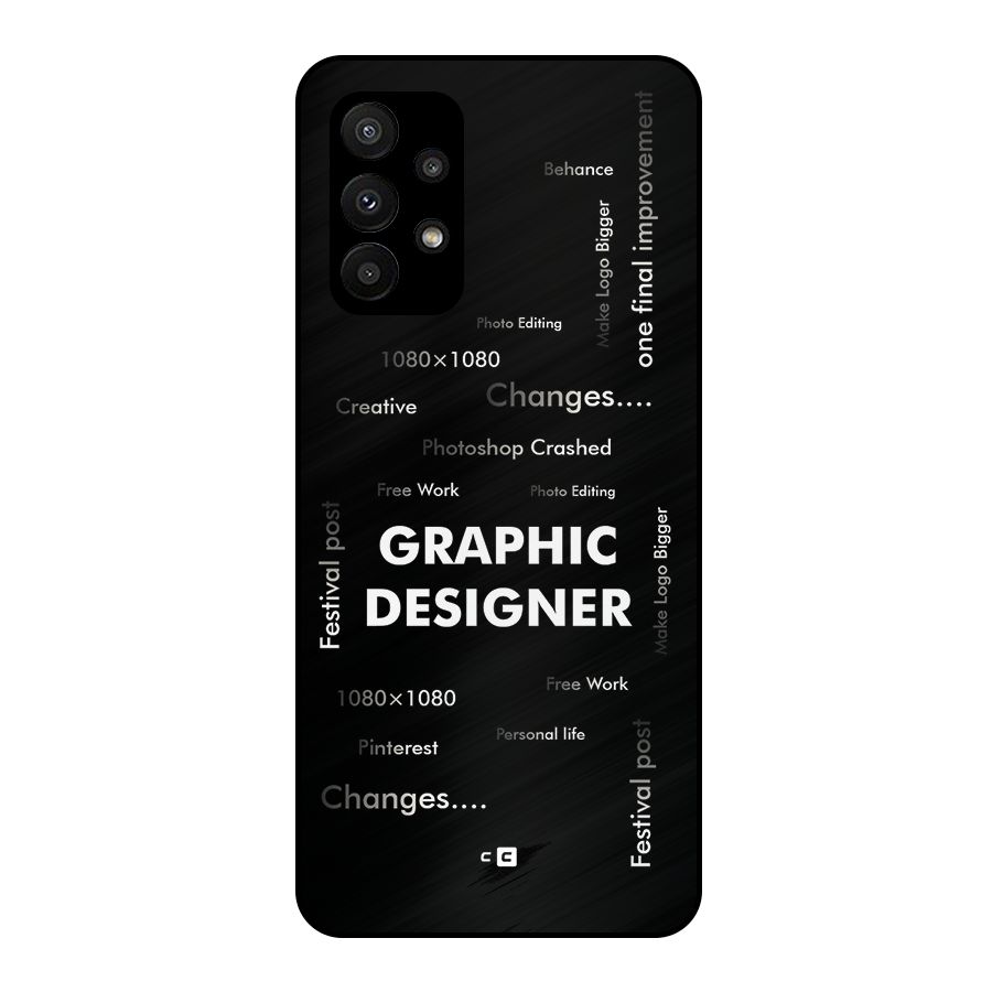 Graphic Designer Struggles Metal Back Case for Galaxy A23
