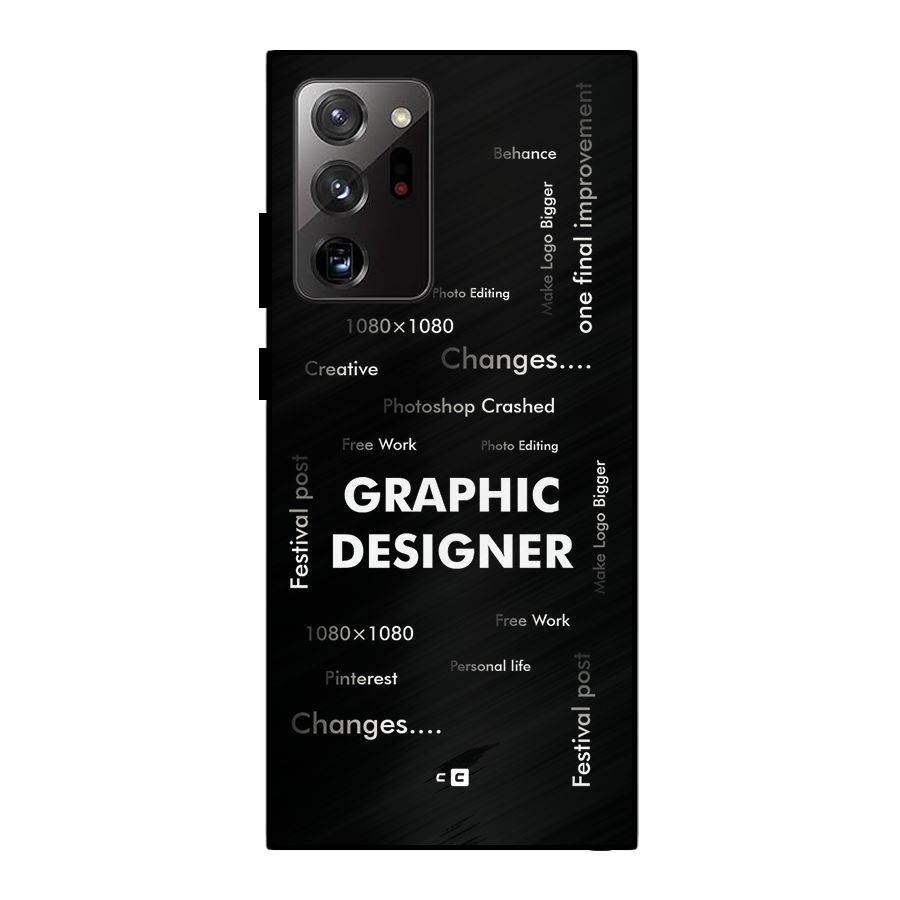 Graphic Designer Struggles Metal Back Case for Galaxy Note 20 Ultra