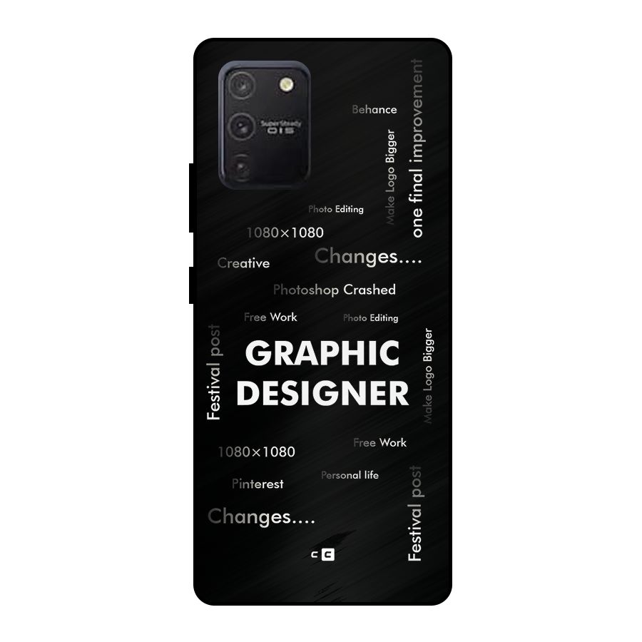 Graphic Designer Struggles Metal Back Case for Galaxy S10 Lite