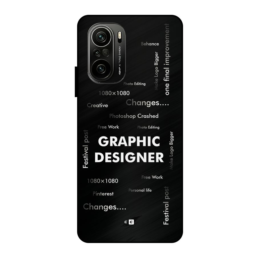 Graphic Designer Struggles Metal Back Case for Mi 11x