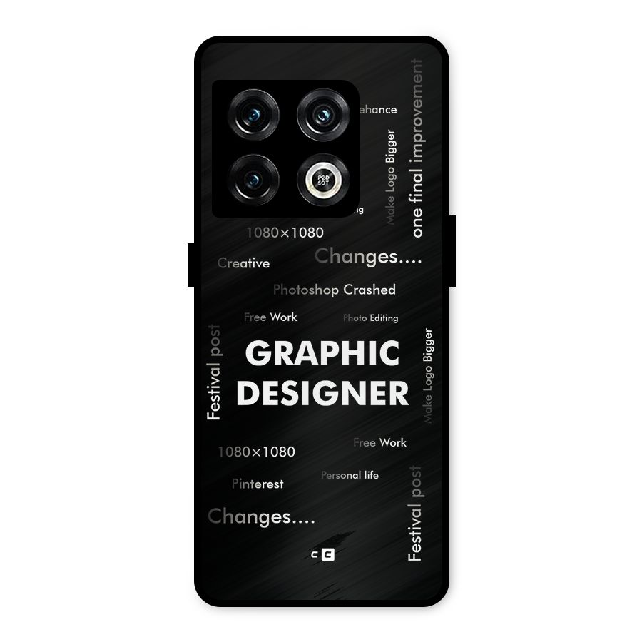 Graphic Designer Struggles Metal Back Case for OnePlus 10 Pro 5G