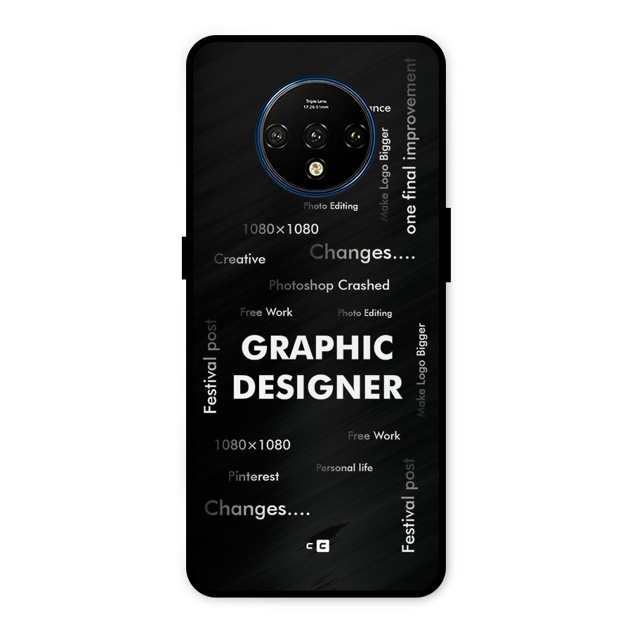 Graphic Designer Struggles Metal Back Case for OnePlus 7T