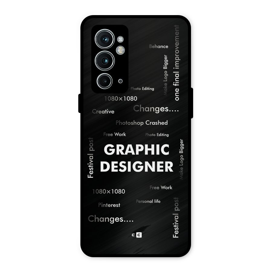 Graphic Designer Struggles Metal Back Case for OnePlus 9RT 5G