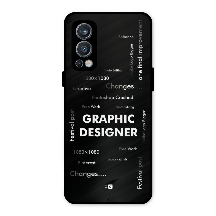 Graphic Designer Struggles Metal Back Case for OnePlus Nord 2 5G