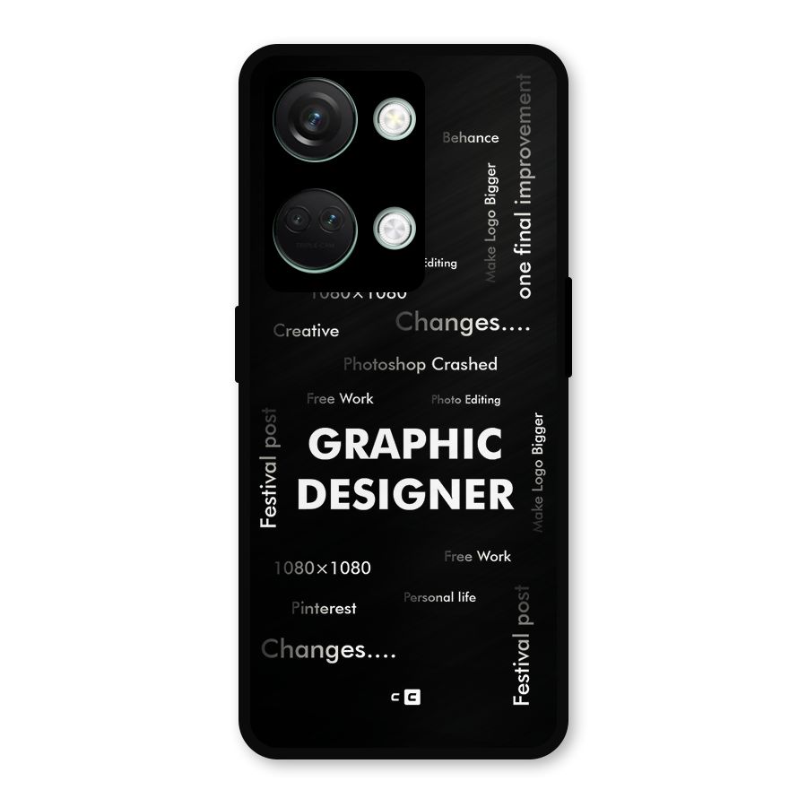Graphic Designer Struggles Metal Back Case for OnePlus Nord 3