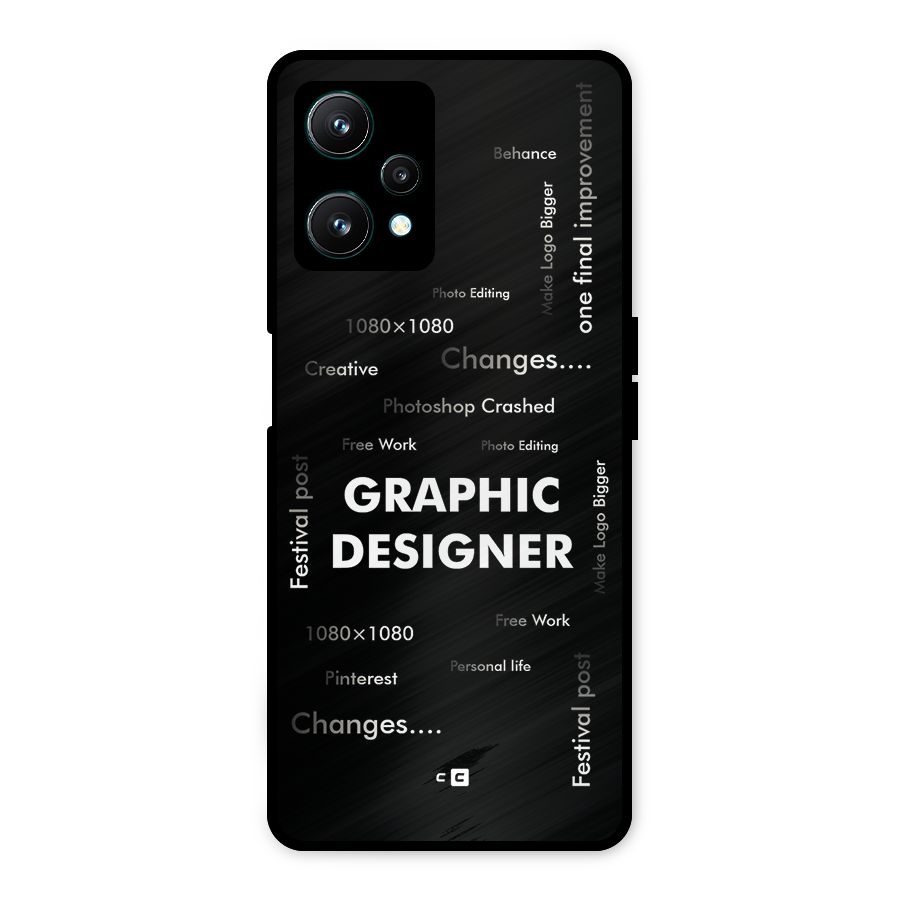 Graphic Designer Struggles Metal Back Case for Realme 9 Pro 5G