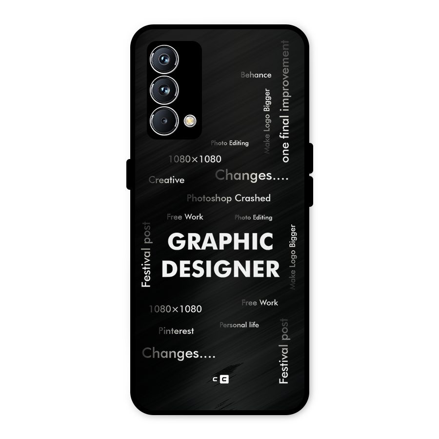 Graphic Designer Struggles Metal Back Case for Realme GT Master Edition