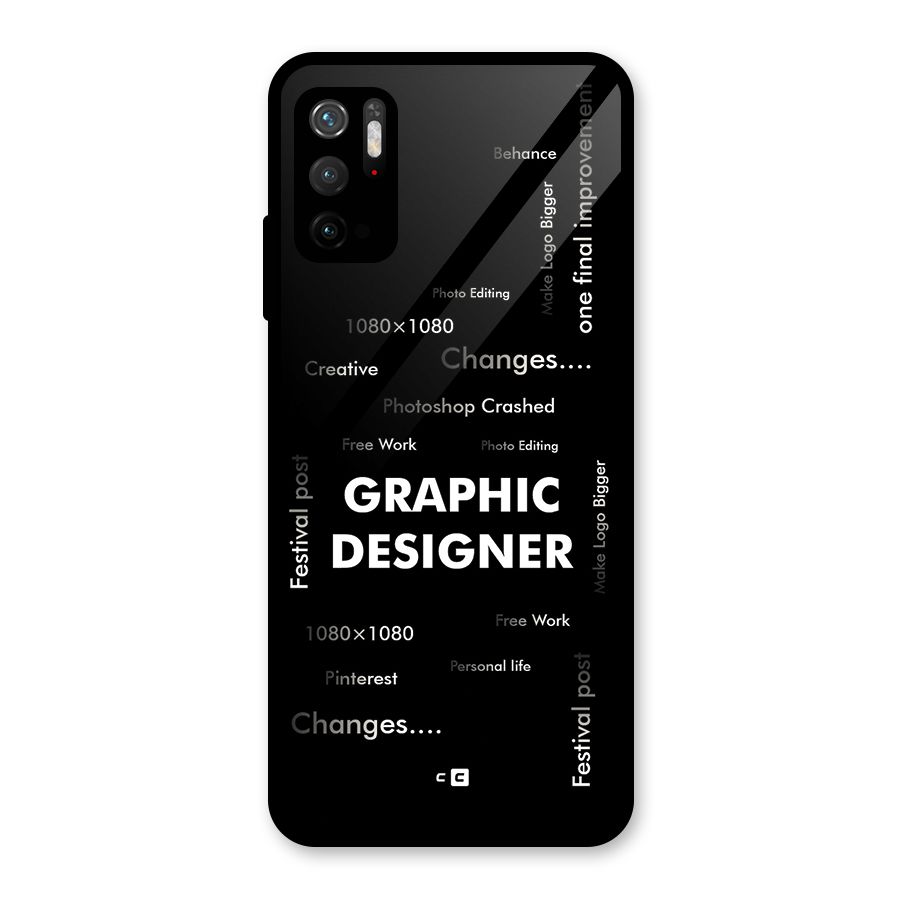 Graphic Designer Struggles Metal Back Case for Redmi Note 10T 5G
