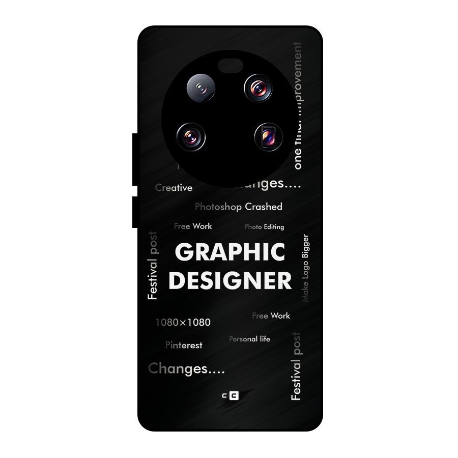 Graphic Designer Struggles Metal Back Case for Xiaomi 13 Ultra