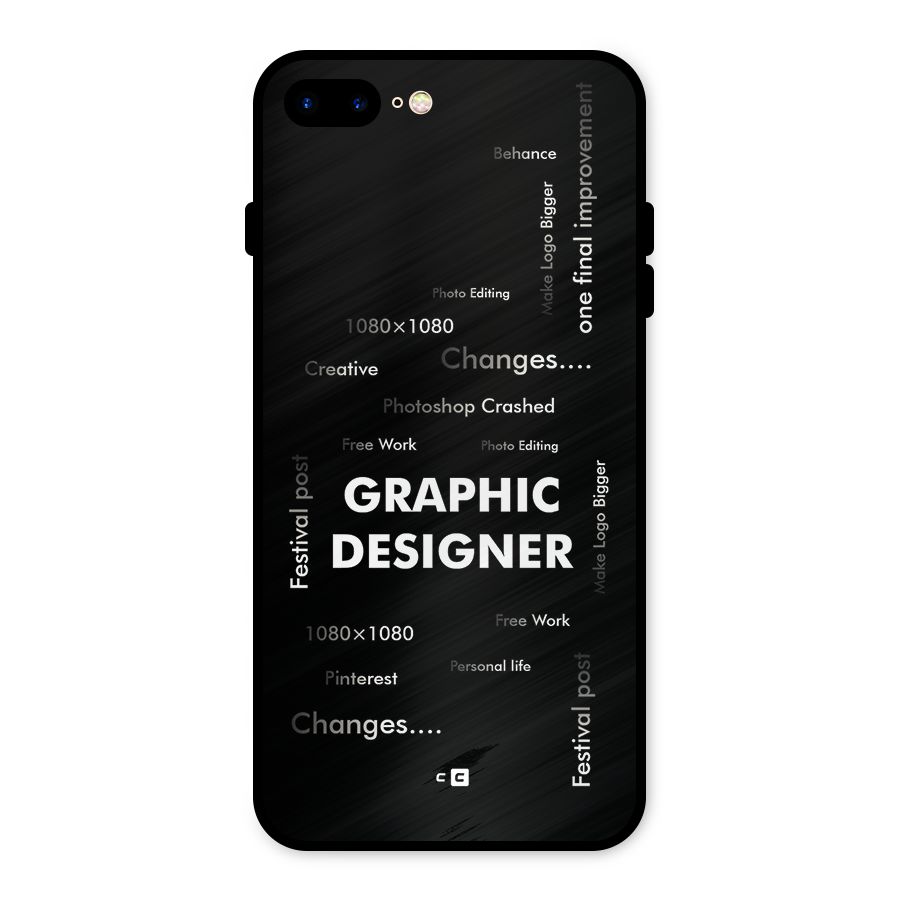 Graphic Designer Struggles Metal Back Case for iPhone 7 Plus