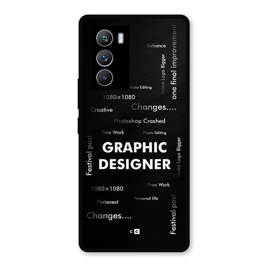 Graphic Designer Struggles Metal Back Case for iQOO 9 SE
