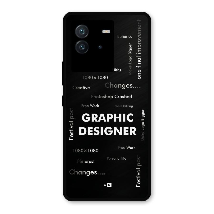 Graphic Designer Struggles Metal Back Case for iQOO Neo 6 5G