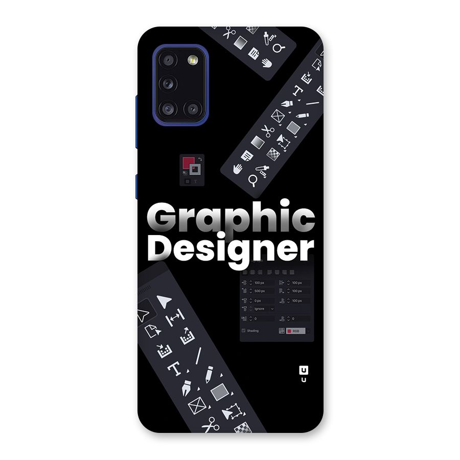 Graphic Designer Tools Back Case for Galaxy A31