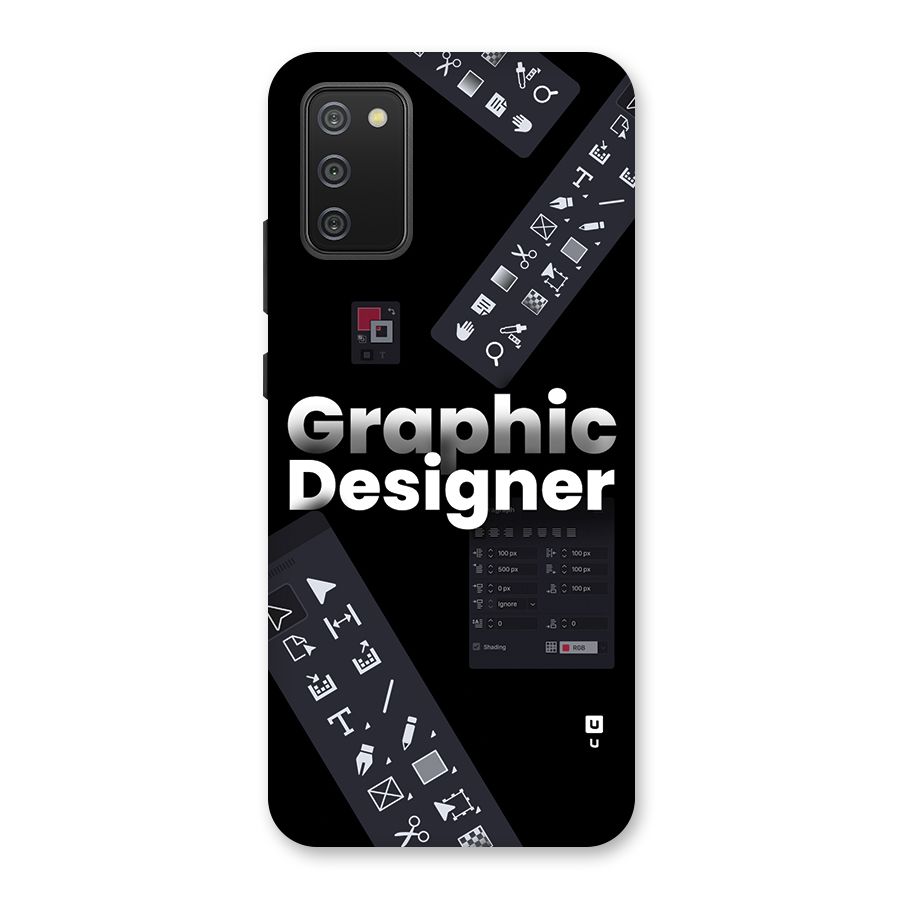 Graphic Designer Tools Back Case for Galaxy F02s