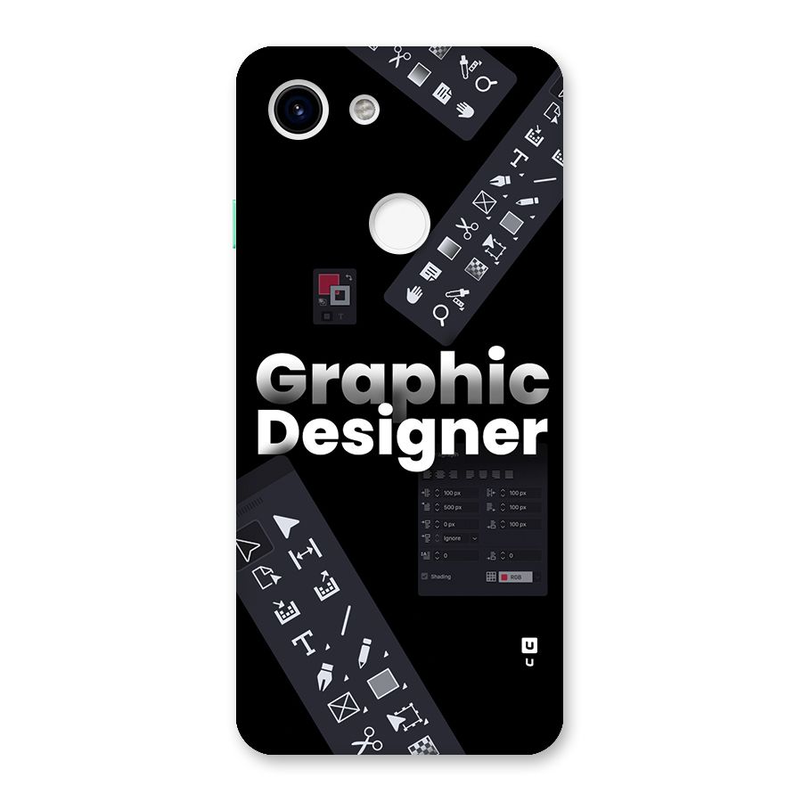 Graphic Designer Tools Back Case for Google Pixel 3