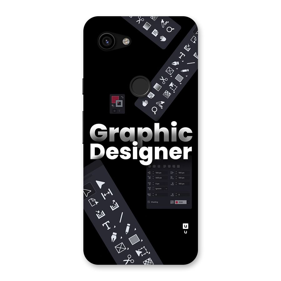 Graphic Designer Tools Back Case for Google Pixel 3a