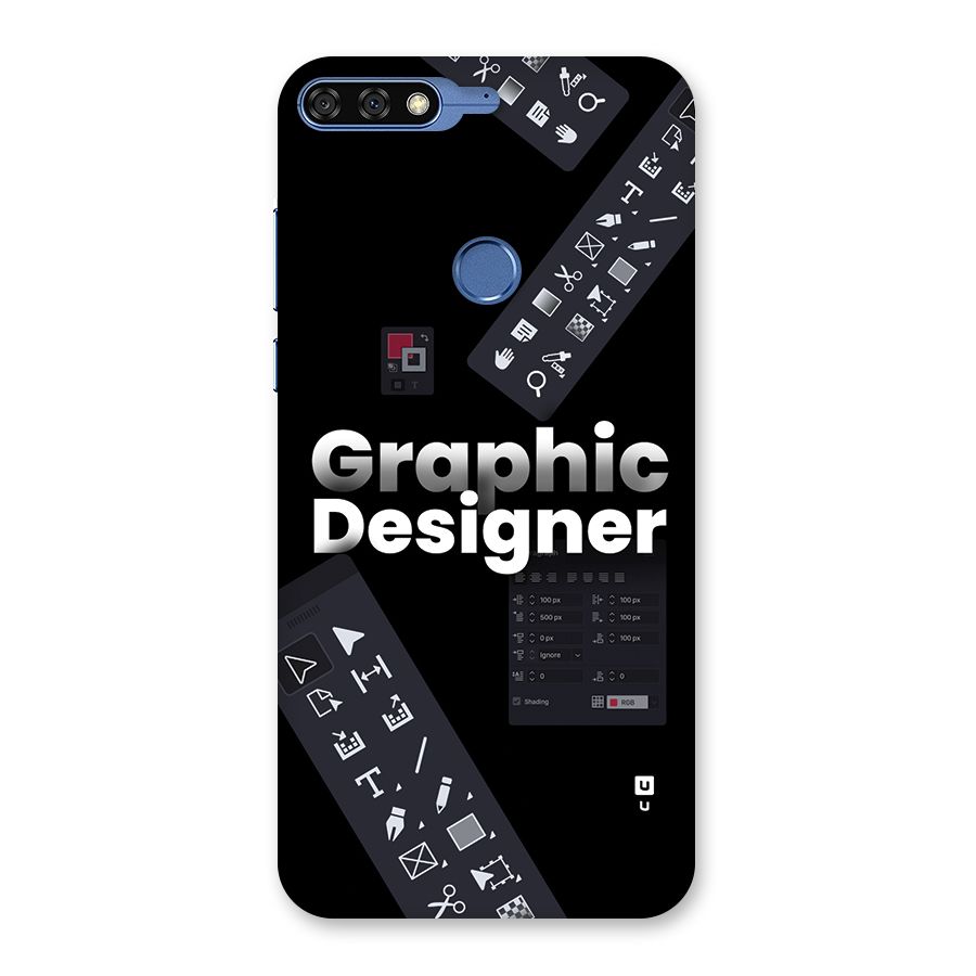 Graphic Designer Tools Back Case for Honor 7C
