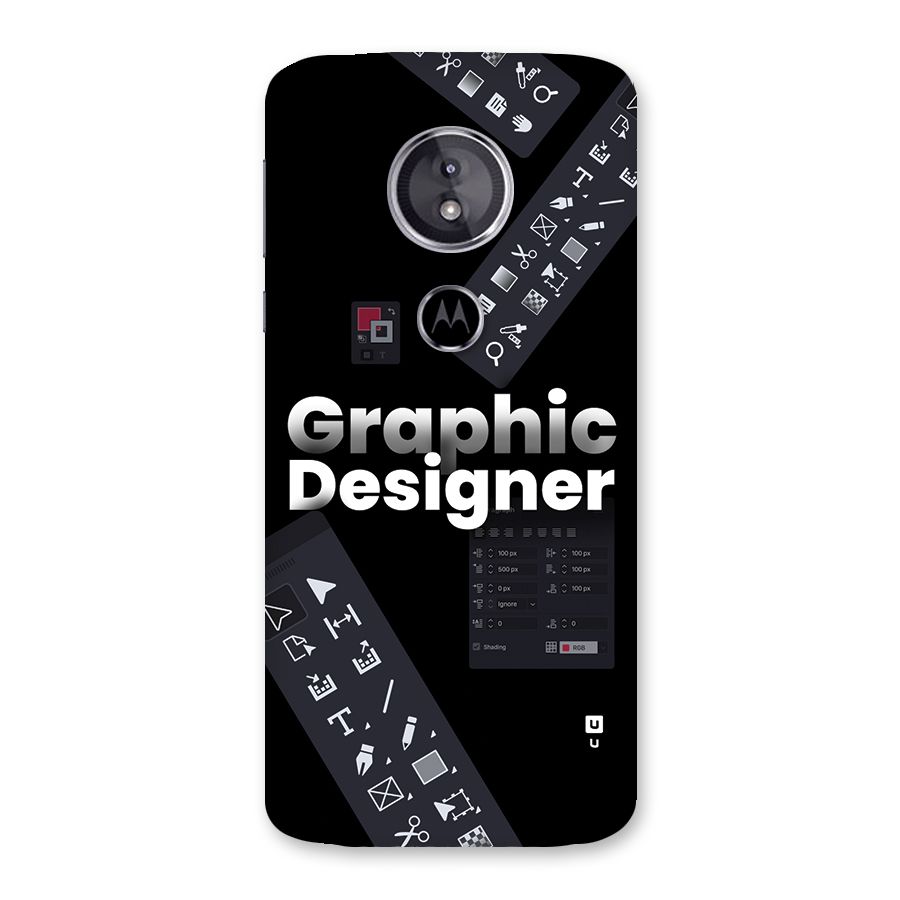 Graphic Designer Tools Back Case for Moto E5