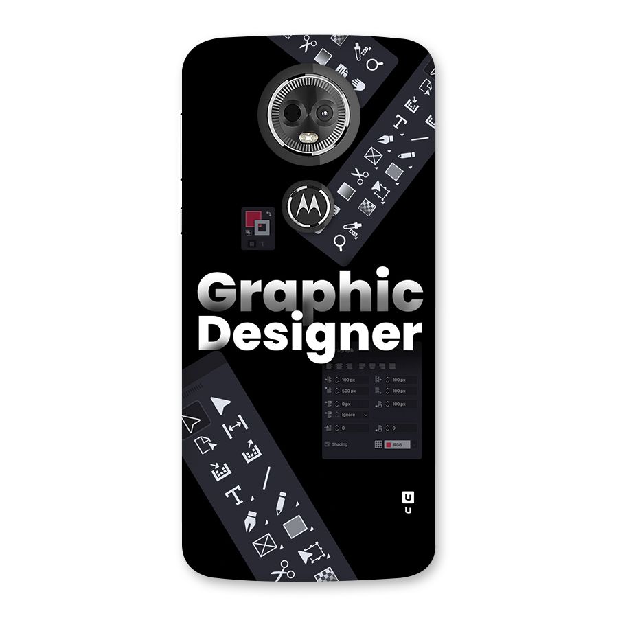 Graphic Designer Tools Back Case for Moto E5 Plus