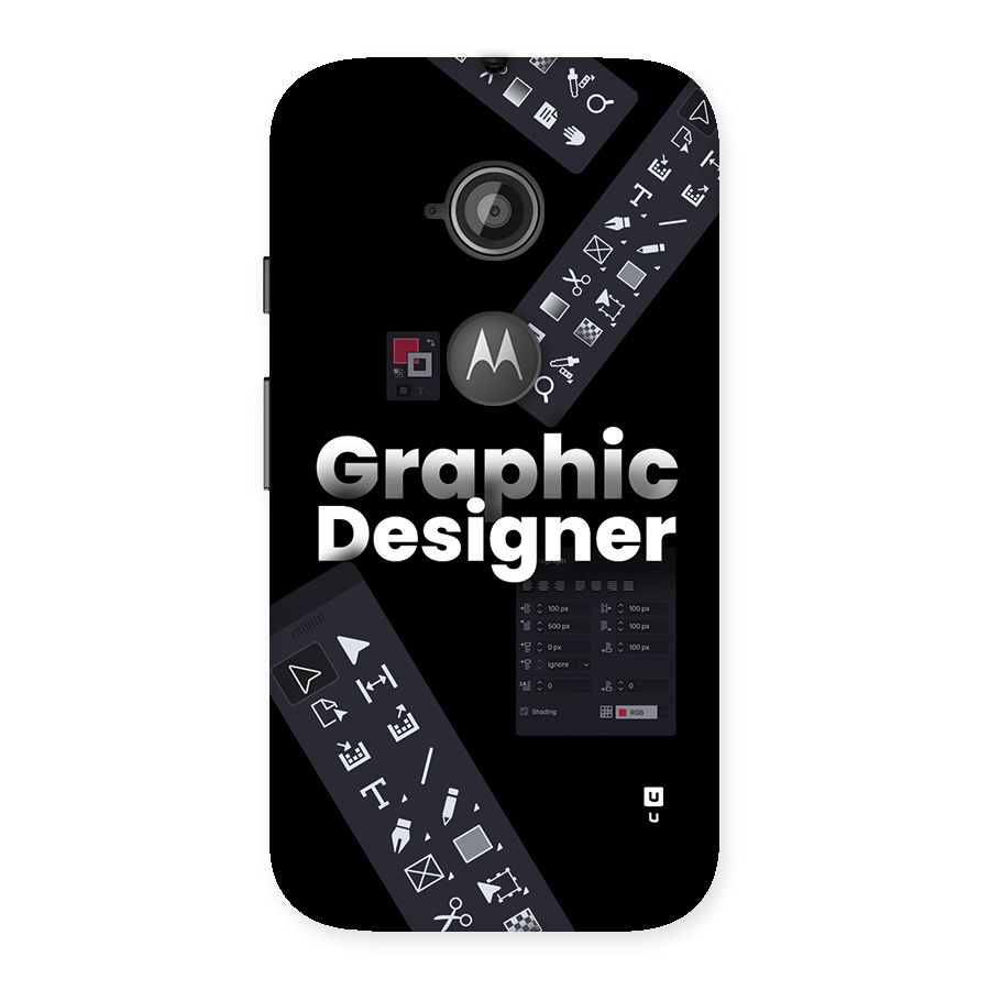 Graphic Designer Tools Back Case for Moto E 2nd Gen