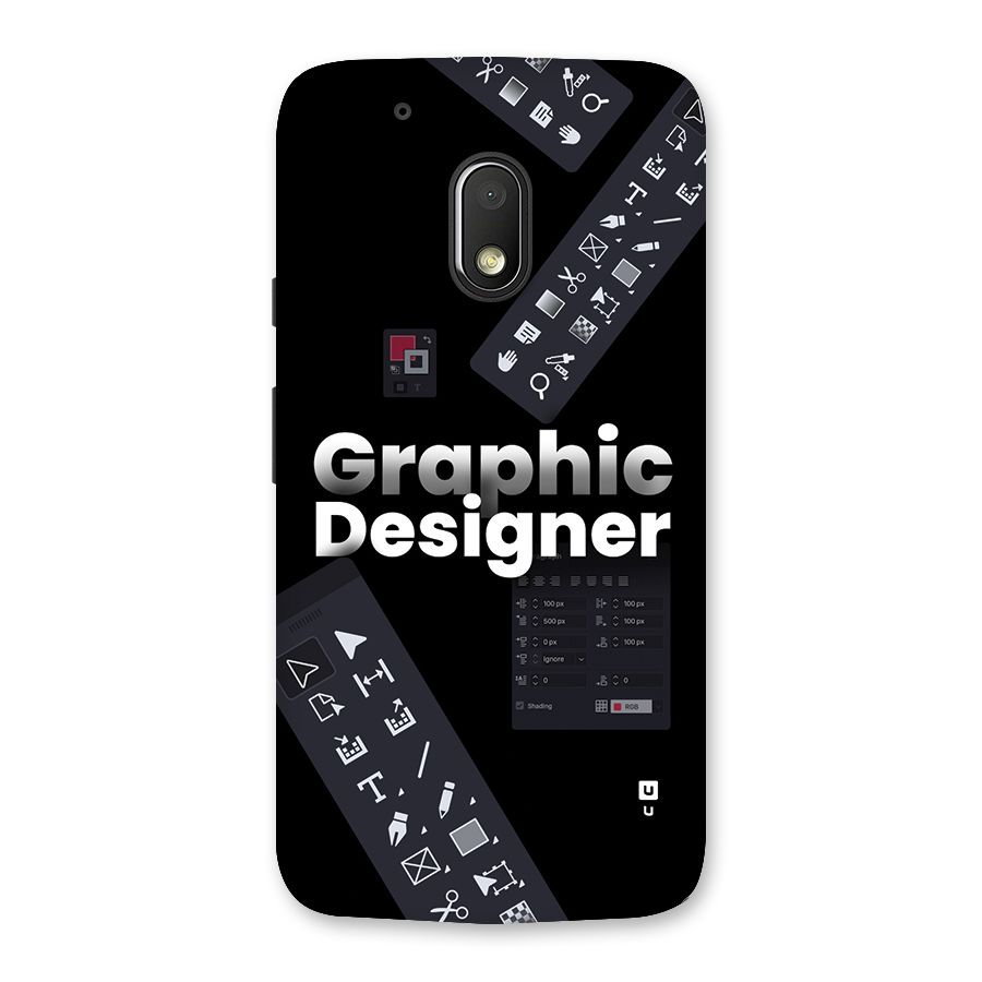 Graphic Designer Tools Back Case for Moto G4 Play