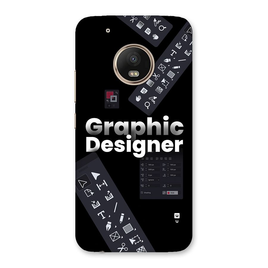 Graphic Designer Tools Back Case for Moto G5 Plus