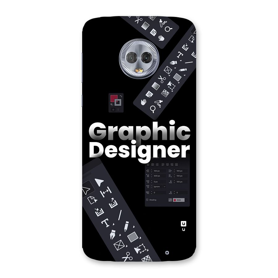 Graphic Designer Tools Back Case for Moto G6 Plus
