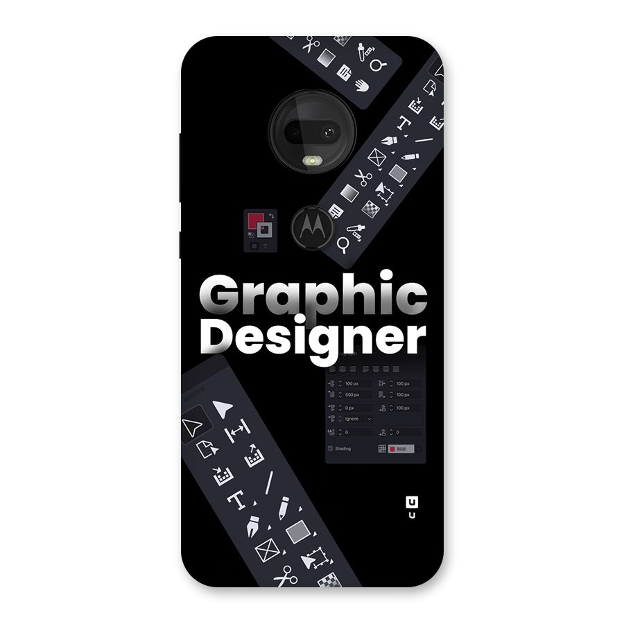 Graphic Designer Tools Back Case for Moto G7