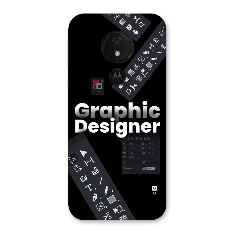 Graphic Designer Tools Back Case for Moto G7 Power