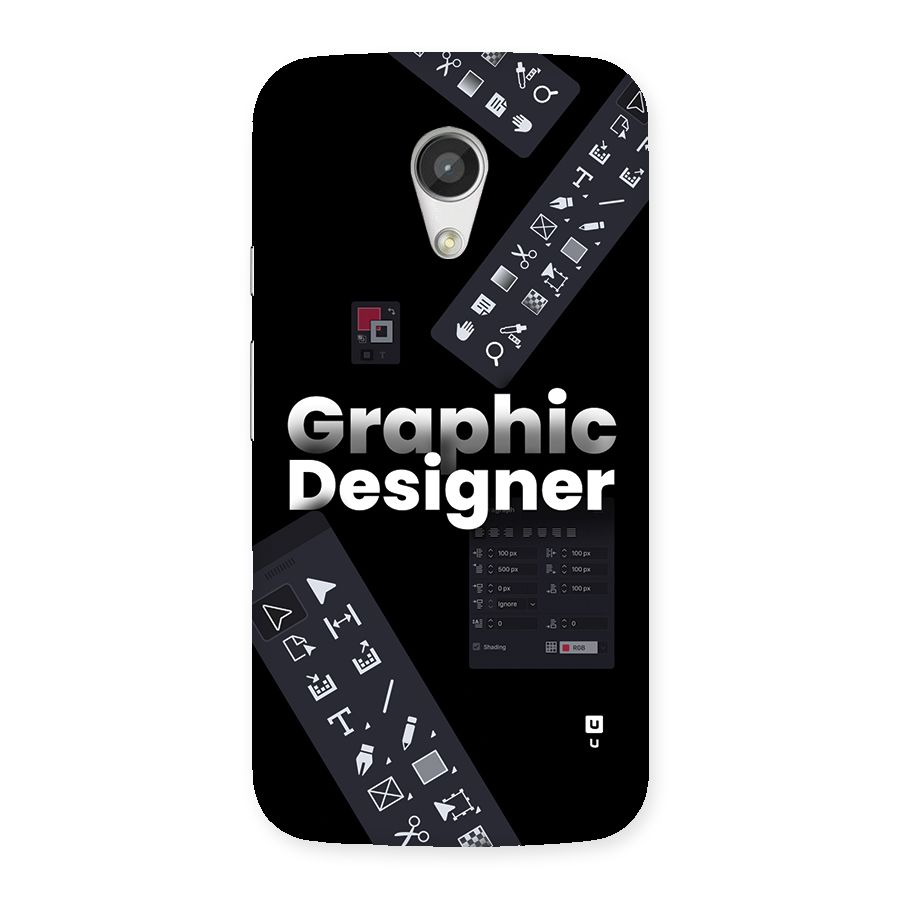 Graphic Designer Tools Back Case for Moto G 2nd Gen