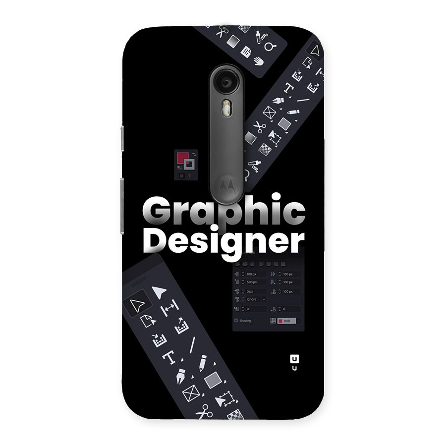 Graphic Designer Tools Back Case for Moto G Turbo