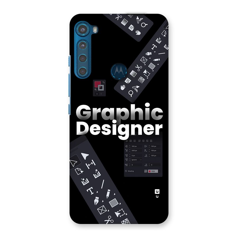 Graphic Designer Tools Back Case for Motorola One Fusion Plus