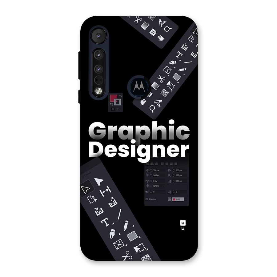 Graphic Designer Tools Back Case for Motorola One Macro