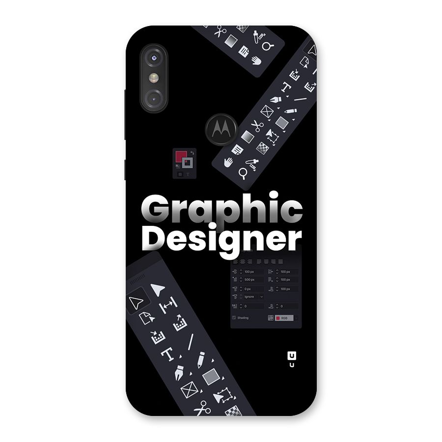 Graphic Designer Tools Back Case for Motorola One Power