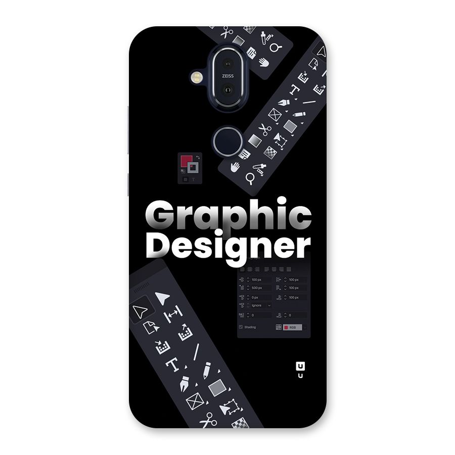 Graphic Designer Tools Back Case for Nokia 8.1