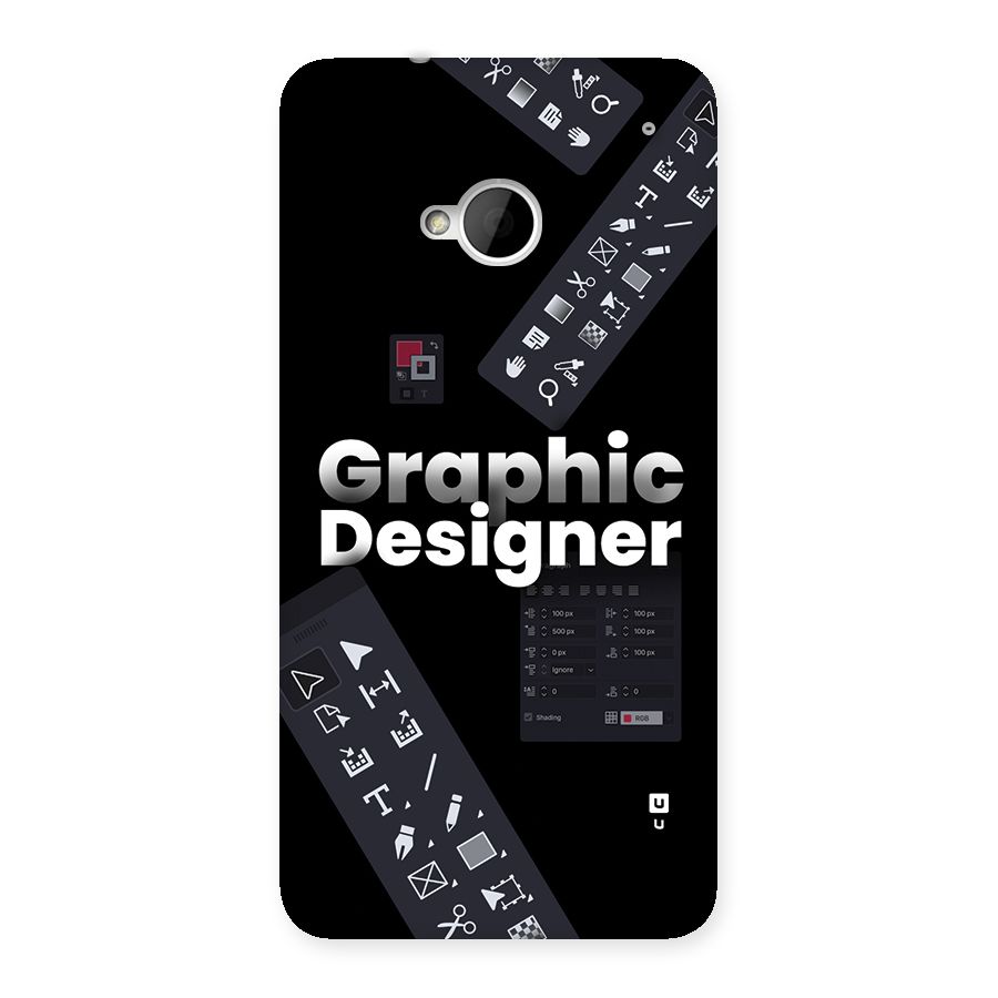 Graphic Designer Tools Back Case for One M7 (Single Sim)