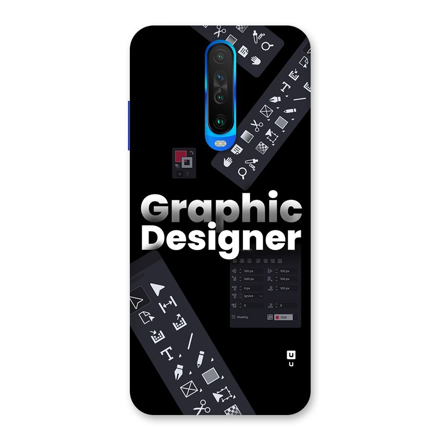Graphic Designer Tools Back Case for Poco X2