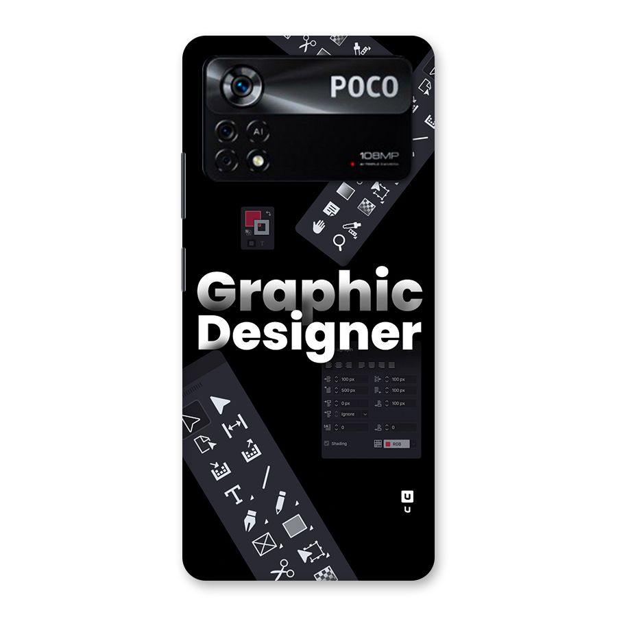 Graphic Designer Tools Back Case for Poco X4 Pro 5G