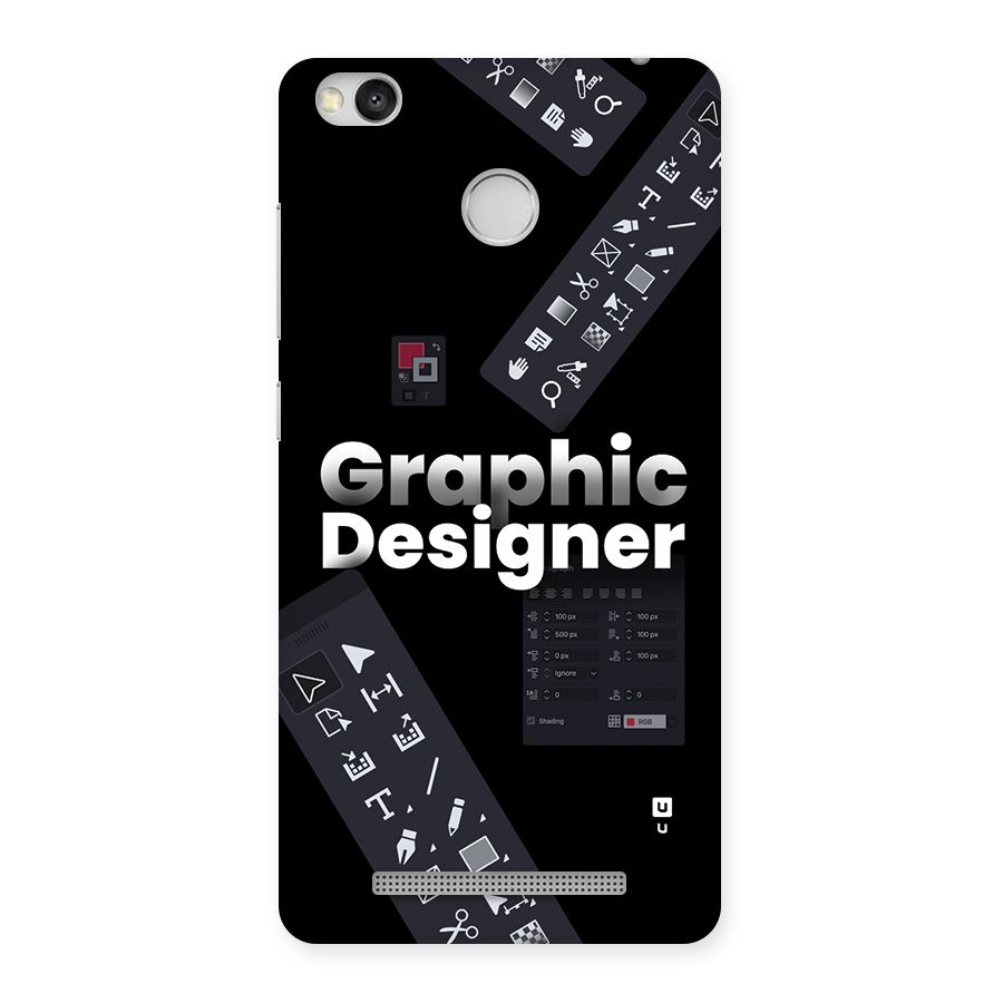 Graphic Designer Tools Back Case for Redmi 3S Prime
